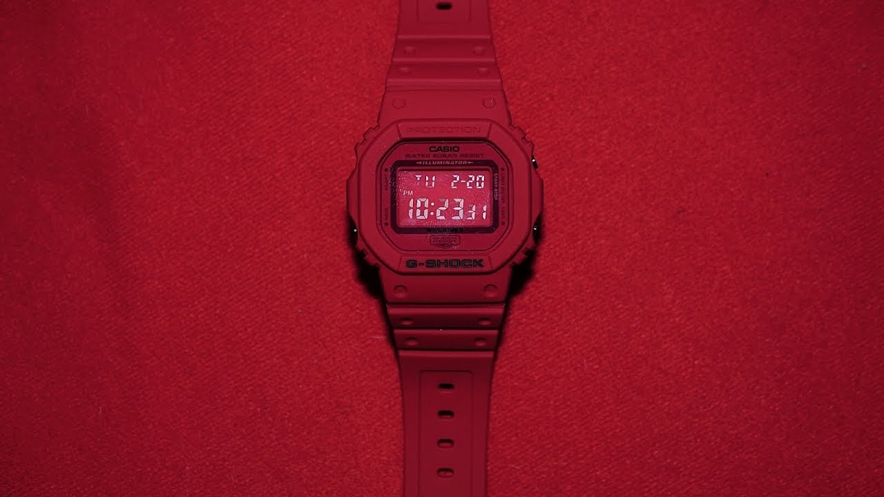 G-Shock 35th Anniversary DW-5635C-4JR Red Out series watch unboxing & review