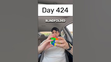 Day 424 of solving the Rubik’s cube blindfolded every single day until I break the National Record.