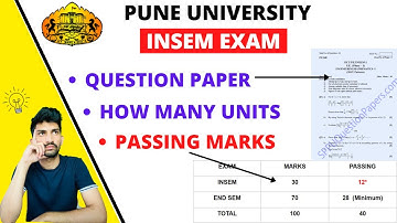 Pune University INSEM Exam Pattern | Insem Exam Passing marks of Pune University |