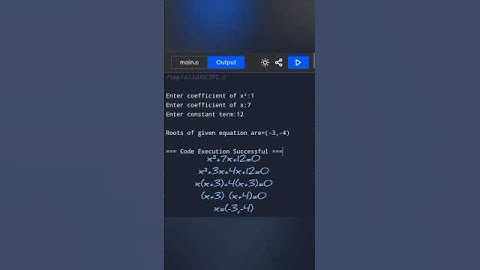 How to find roots of quadratic equation in c language #c #coding #clanguage #viralshorts #tech #root