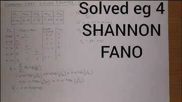 Shannon Fano (Solved Example 4) Digital Communication [HINDI]
