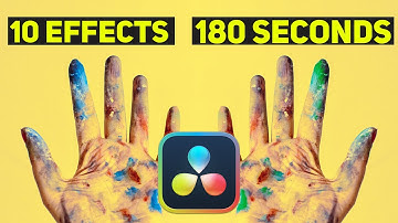 10 AWESOME MUSIC VIDEO EFFECTS in UNDER 3 MINUTES! DaVinci Resolve 17