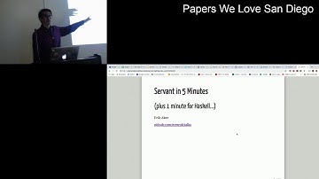 "Type-level Web APIs with Servant" Presented by Erik Aker - Lightning Talks
