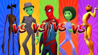 dance challenge dame tu cosita vs siren head vs me kemaste vs patila vs spiderman 👽 green alien 👽 Resimi