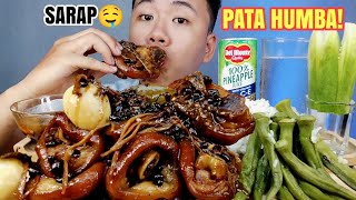 PORK PATA HUMBA MUKBANG | Pork Pata Mukbang | Pinoy Mukbang | Mukbang Philippines | Asmr Mukbang