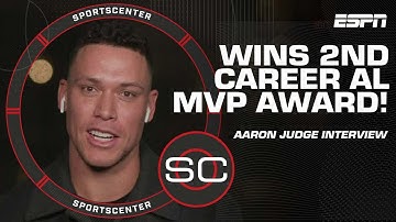 Aaron Judge says it’s an ‘incredible honor’ to win his 2nd career AL MVP Award 🏆 | SportsCenter