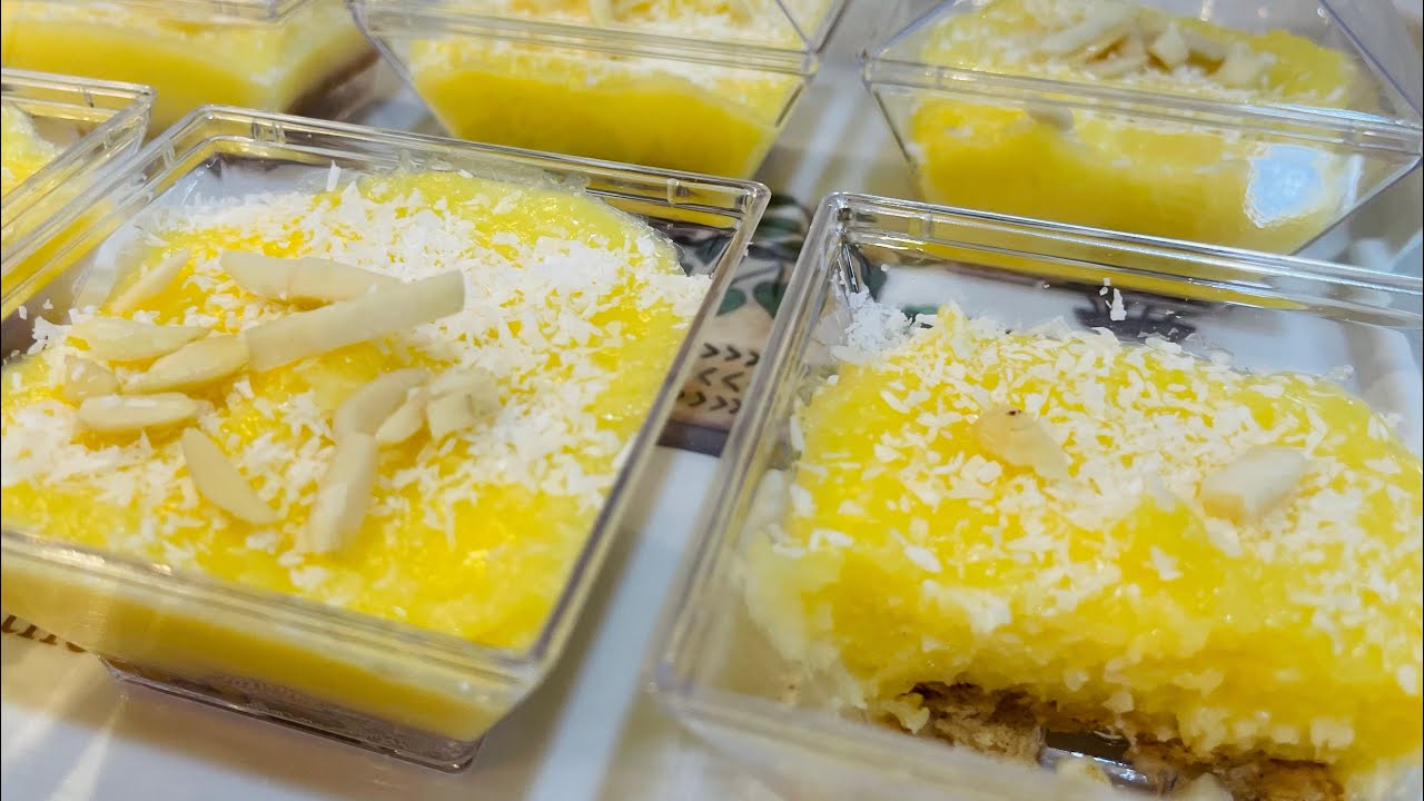 COCONUT DESSERT, NO BAKE NO FLOUR NO EGG | حلوى جوز الهند من غير بيض و دقيق او فرن