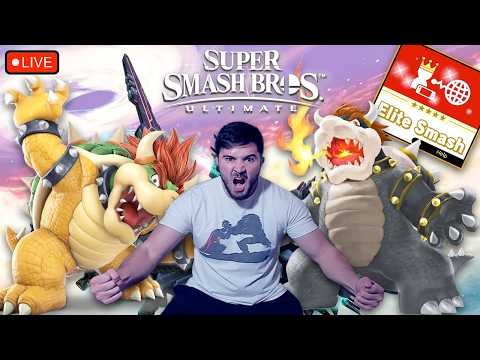Getting a 6.9 Win Streak | Bowser Main [Elite Smash + Tournament] - Super Smash Bros Ultimate Stream