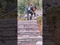 Stair making with precise manual technique process #construction #masonry
