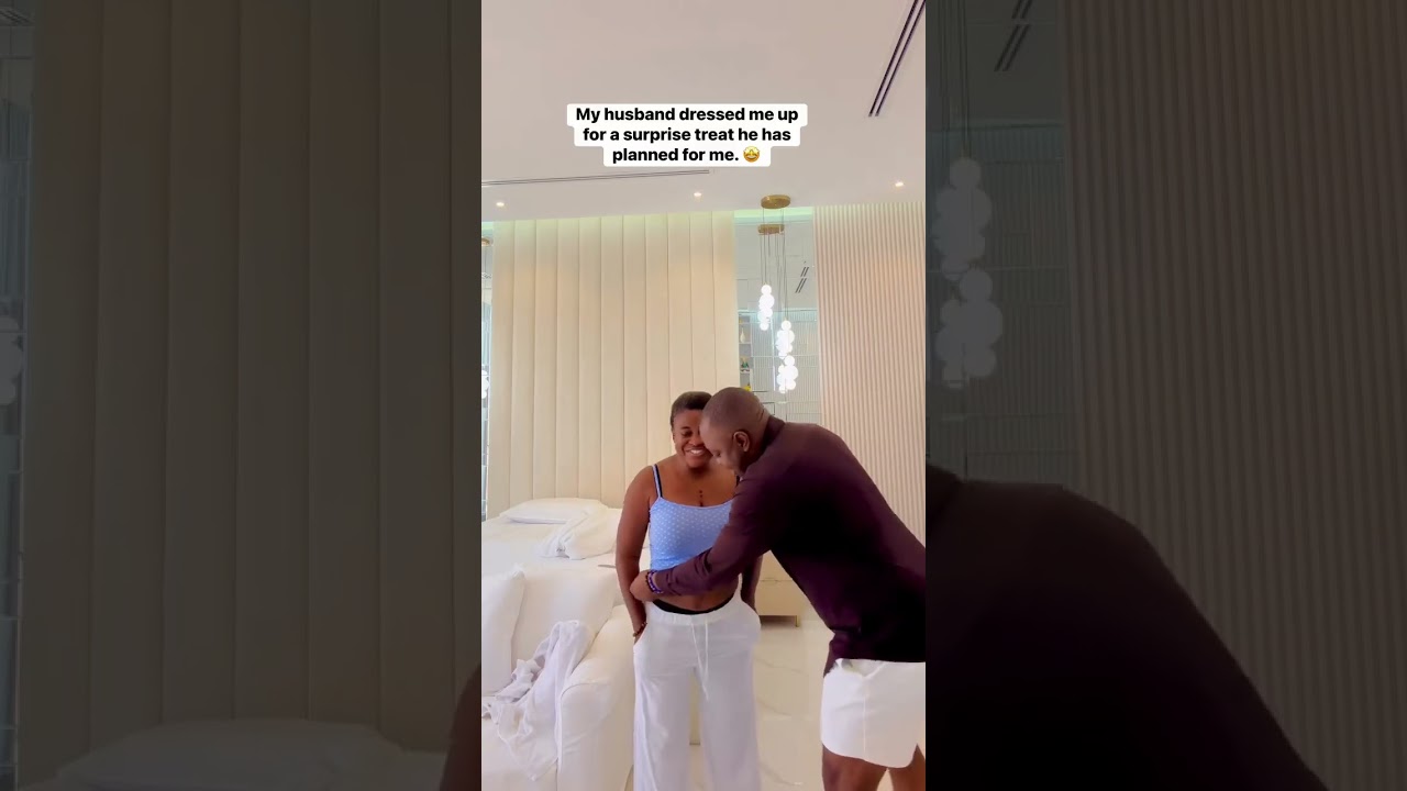 My world best husband dressed me up, for a surprise treat he has planned for me. 🤩