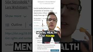 The TRUTH About Social Media & Mental Health 🤫 #Shorts
