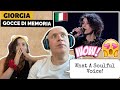 GIORGIA - GOCCE DI MEMORIA | FIRST TIME LISTENING TO HER SOULFUL VOICE! REACTION!🇮🇹