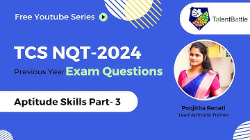 TCS NQT Revision Daily Dose | Aptitude Skills | For 2024 Batch