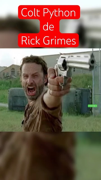 Colt Python Revólver Icônico de Rick Grimes em The Walking Dead # ...