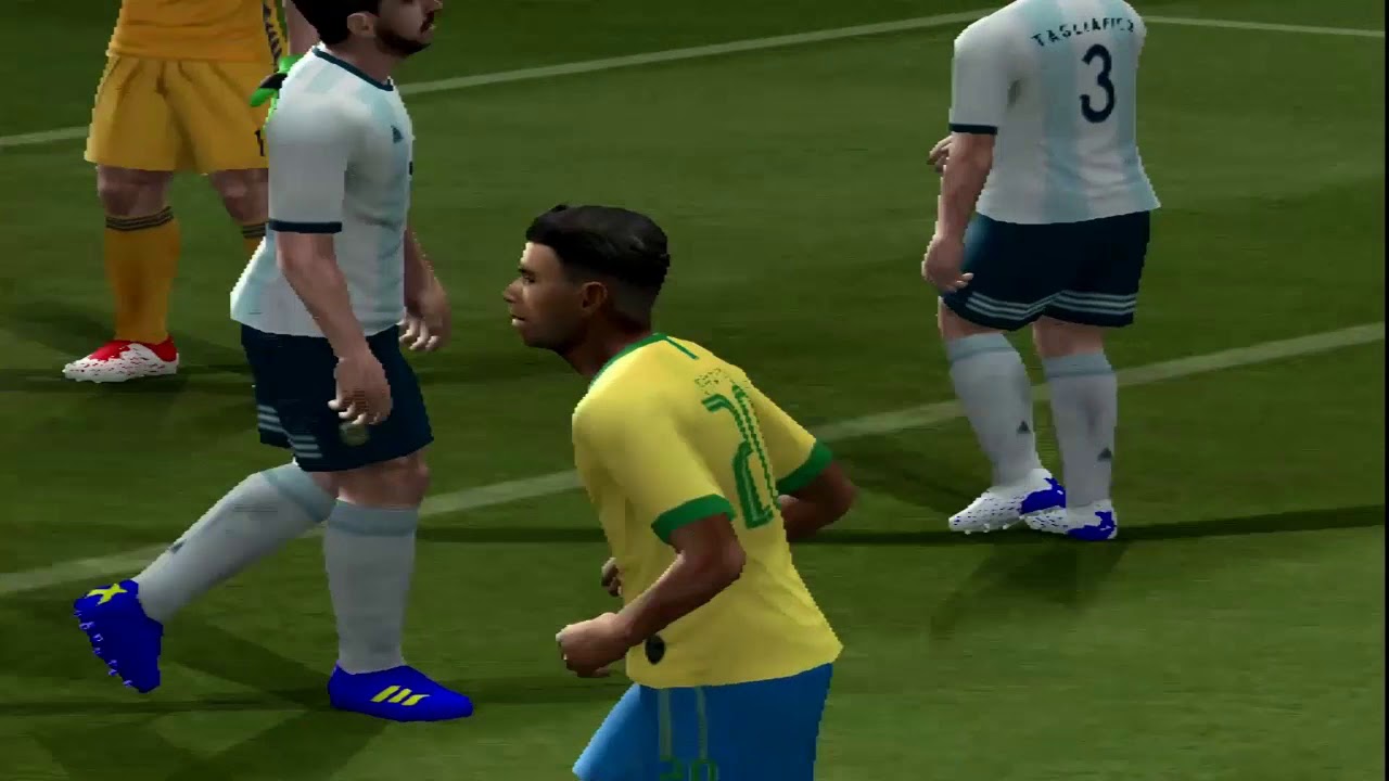 PES 2020(PS2) BRAZIL VS ARGENTINA COPA AMERICA 2019 HD GAMEPLAY