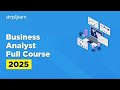 Business Analytics Full Course 2025 | Business Analytics Tutorial For Beginners | Simplilearn
