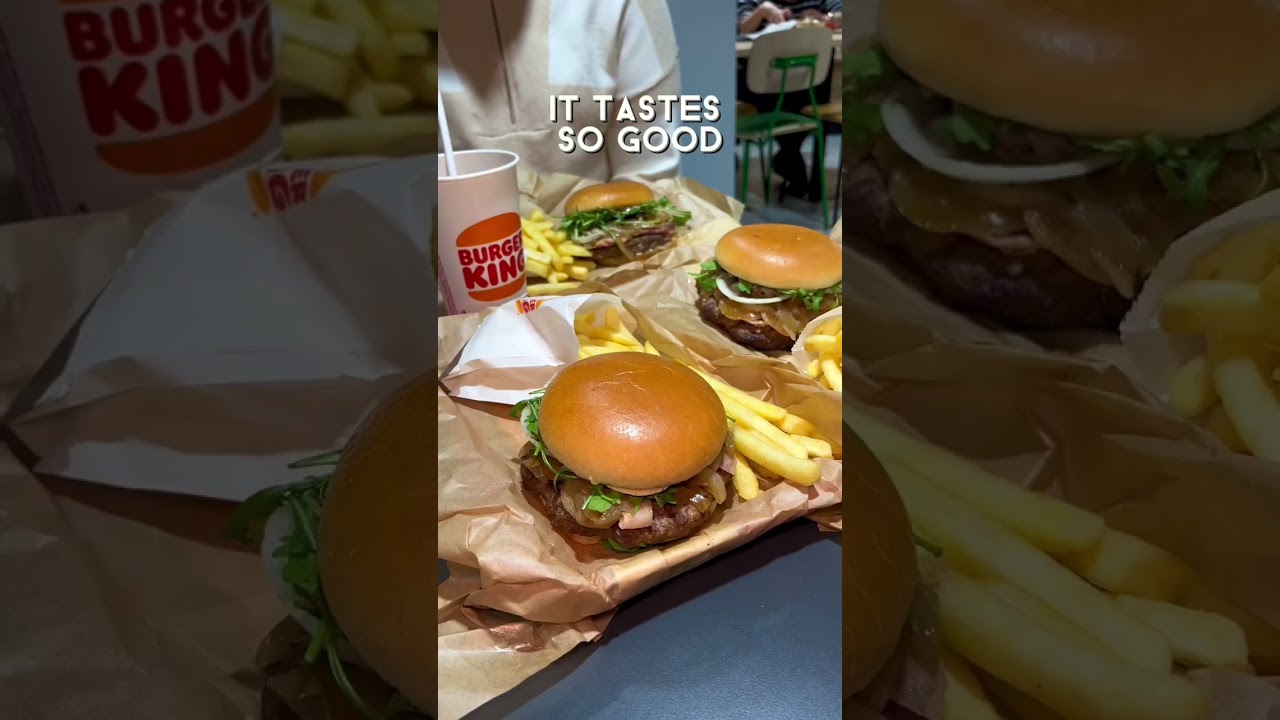 New gourmet burger at burger king