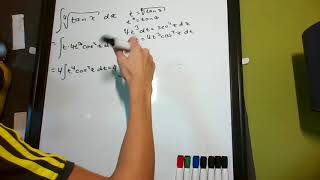 Integral of (4cos(2x) + 1) * tan^(1/4)(x)