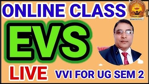 EVS ONLINE CLASS VVI FOR,UG SEM 2 @SKG GYAN JYOTI @skgGYANJYOTIonlinestudyUGSKMU
