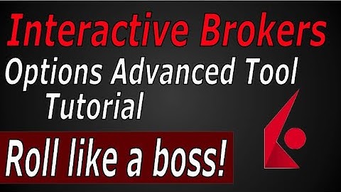 Interactive Brokers | Rolling Tool | Options Tool | Roll like a boss! | Tutorial