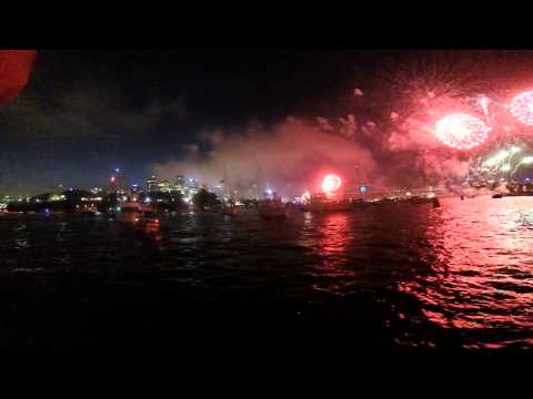 31st December 2014 Sydney Harbour 9pm Fireworks from H2O Maxi Taxis