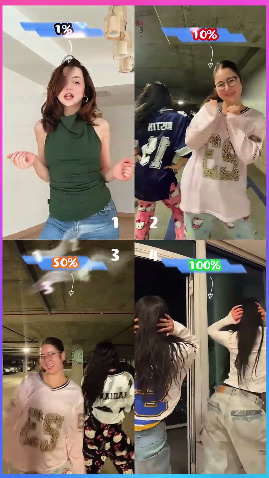 BONJIT ?? - 1, 10, 50 or 100 #shorts #tiktok #viral #dance #cute #funny #trend