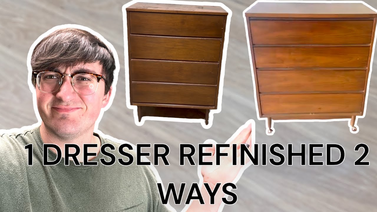 2 Furniture Flippers refinish THE SAME DRESSER CedarPineDesigns YouTube