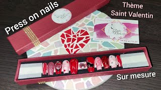 Press On Nails Thème Saint Valentin | Nail Art