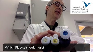 Quick guide to using a micropipette