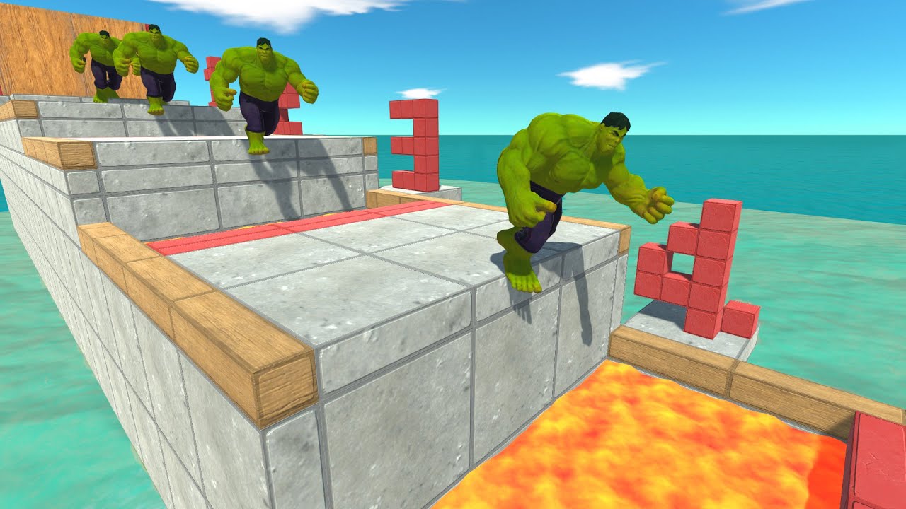 Who Can Jump Over All The Lava Pools - ARBS