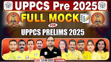 UPPCS Prelims Mock Test 2025 | Full Mock Test for UPPCS Pre 2025 | UPPCS Pre Live Mock Test 2025