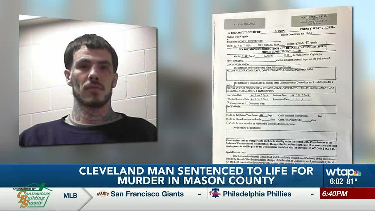 Ohio man sentenced to life for 2022 murder in Mason County - YouTube