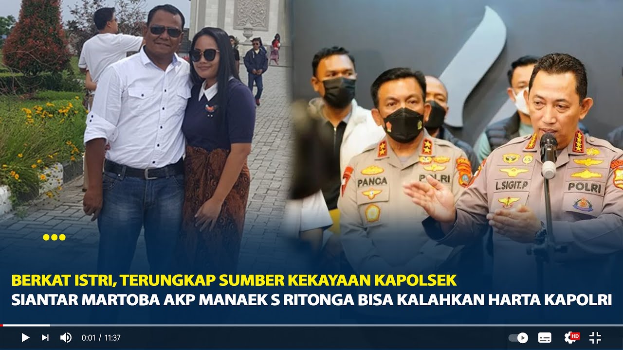Berkat Istri, Sumber Kekayaan Kapolsek Siantar Martoba AKP Manaek S ...