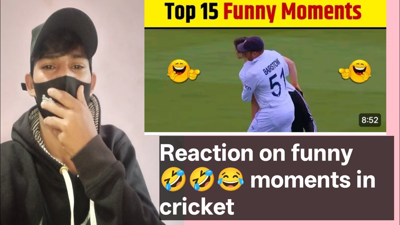 Reaction on cricket funny 🤣🤣😂😂 moments | Funny moments in cricket field ...