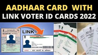 Aadhaar card link with voter id Cards 2022 || Aadhar card se link karwana hoga voter id | #Voternew