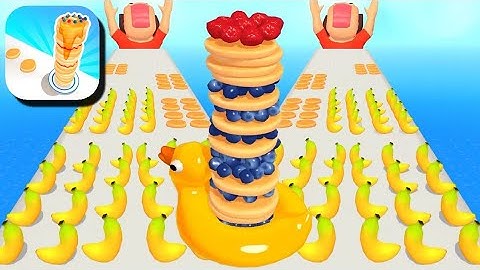 Walkthrough Games Video All Levels Pancake Run Game Video iOS, Android Mobile Gameplay