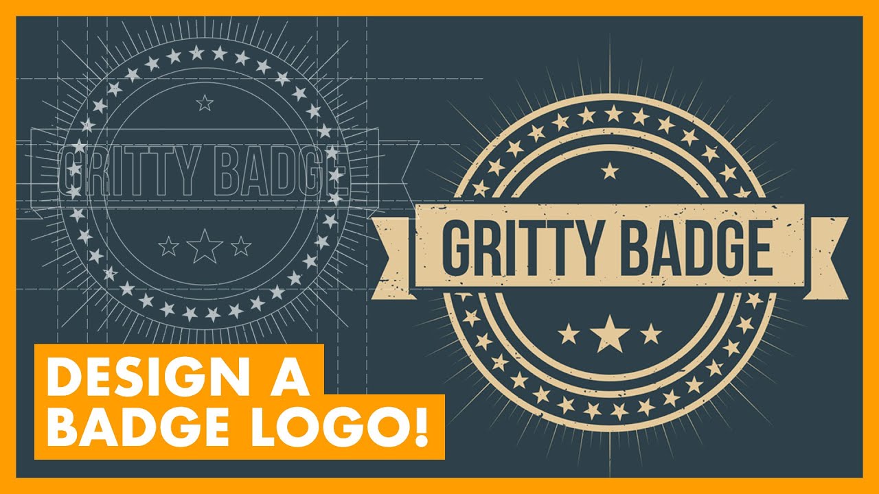 How To Create A Badge Logo In Illustrator Cc Youtube