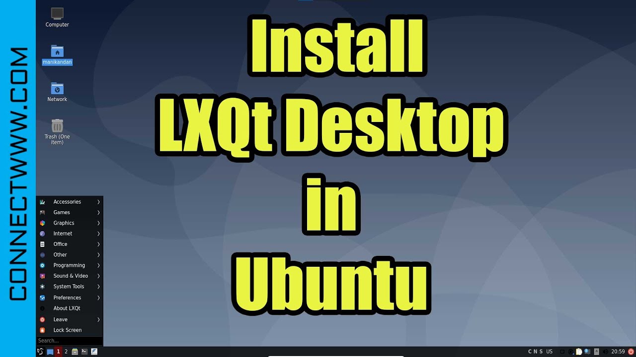 How To Install Latest Lxqt Lightweight Desktop In Ubuntu Youtube