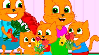Cats Family in English - Flowers for a surprise Cartoon for Kids by Cats Family in English 2,260 views 1 month ago 57 seconds