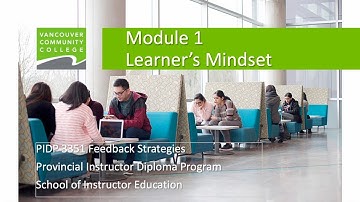 3351 Feedforward Module 1 Learners Mindset