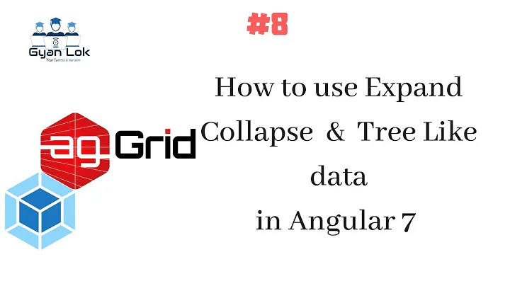 Ag-Grid | Tree Data in Ag-Agrid | How  to  expand collapse in  Ag-grid | Angular 7