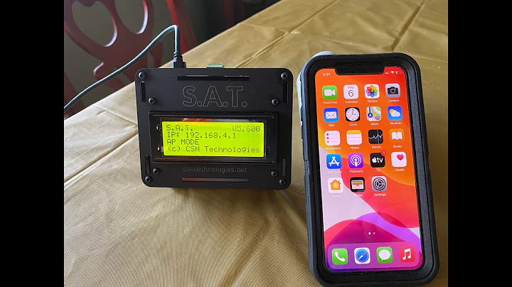 CSN SAT Tracker getting it on your wifi network
