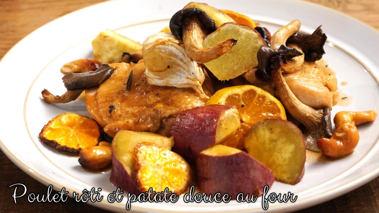 #1354『鶏肉とさつまいものオーブン焼き』ジューシーな鶏肉とホクホクのさつまいもが最高♪｜Chef Kiyomi MIKUNI