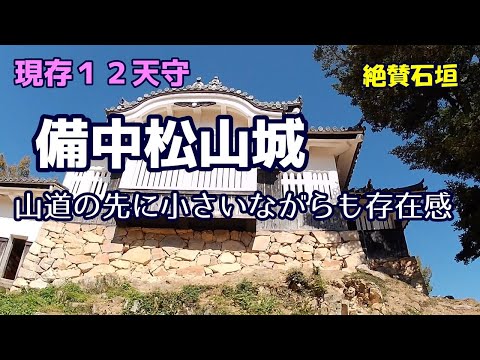 【備中松山城】山城の石垣の妙味!日本で一番高い現存天守!