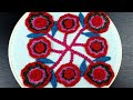 Floral pattern DIY 3D Hand Embroidery Design | Dimensional Hand Embroidery | Crewel Work | HOOP ART