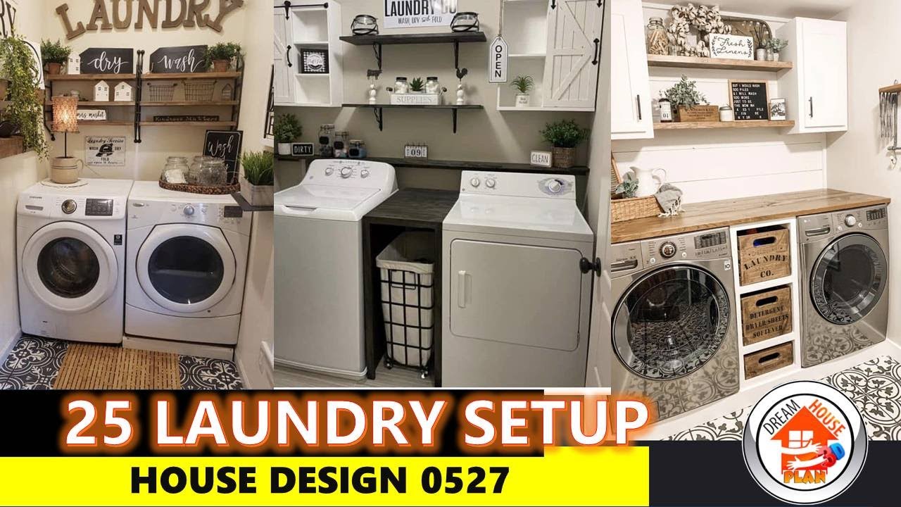 HOUSE DESIGN TEMPLATE NO.527 / 25 LAUNDRY SETUP DESIGN VIEW / STYLE ...