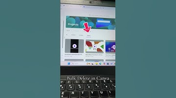 Bulk delete in Canva. Deleting uploaded files. #canva #delete #fyp #shorts #education
