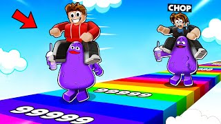 ROBLOX CHOP AND FROSTY COMPLETE THE GRIMACE RACE CLICKER