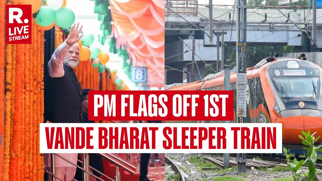 PM LIVE: PM Narendra Modi Flags off India’s 1st Vande Bharat Sleeper Train Between Howrah & Guwahati