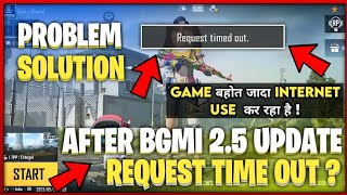 😤BGMI Net Bahut Kha Rha Hai / After BGMI New Update Request Time Out Problem / BGMI High Ping Issue